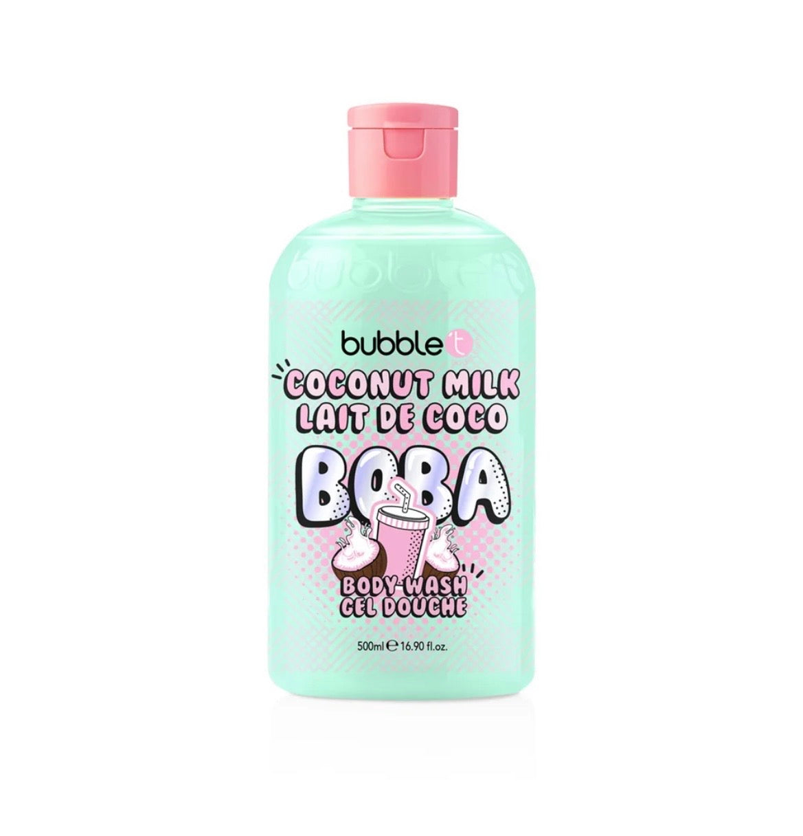 Bubble T Cosmetics Coconut Milk Boba Tea Shower Gel - 500ml
