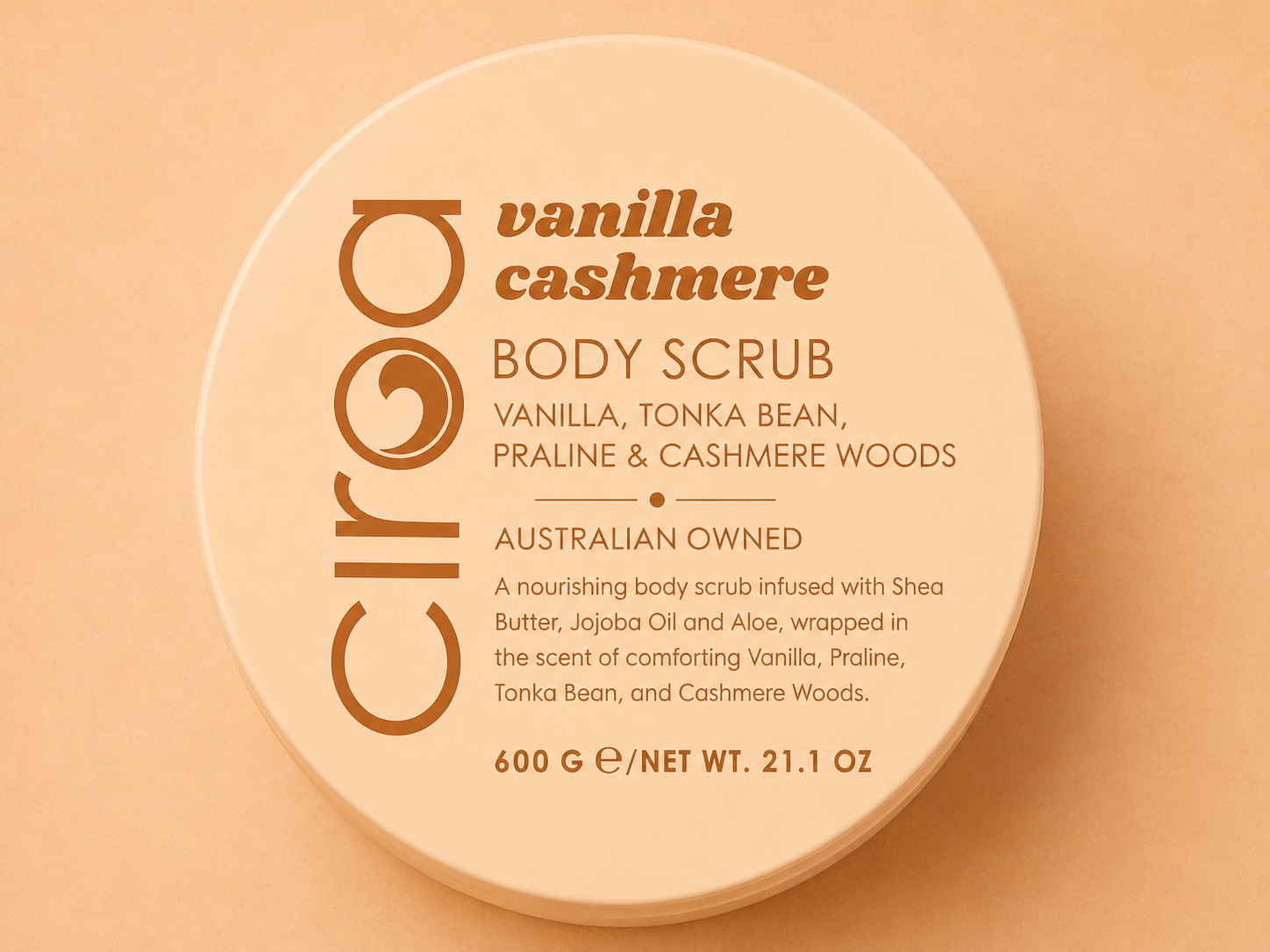 Ciroa Vanilla Cashmere Body Scrub- 600g