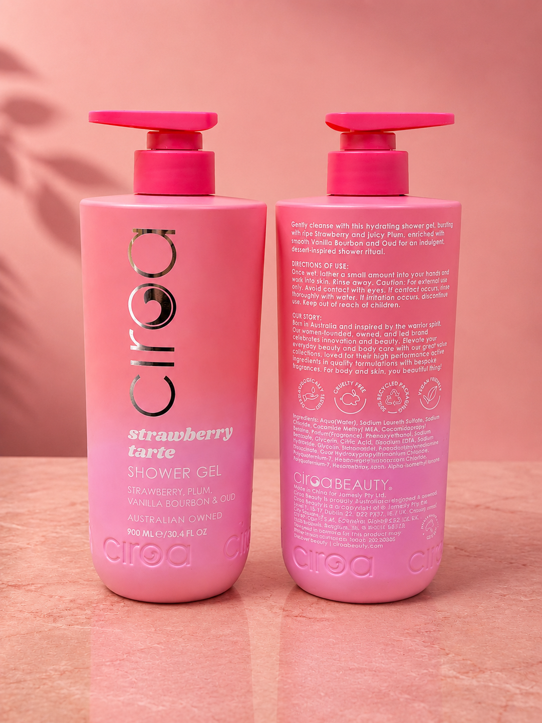 Ciroa Strawberry Tarte Shower Gel - 900ml