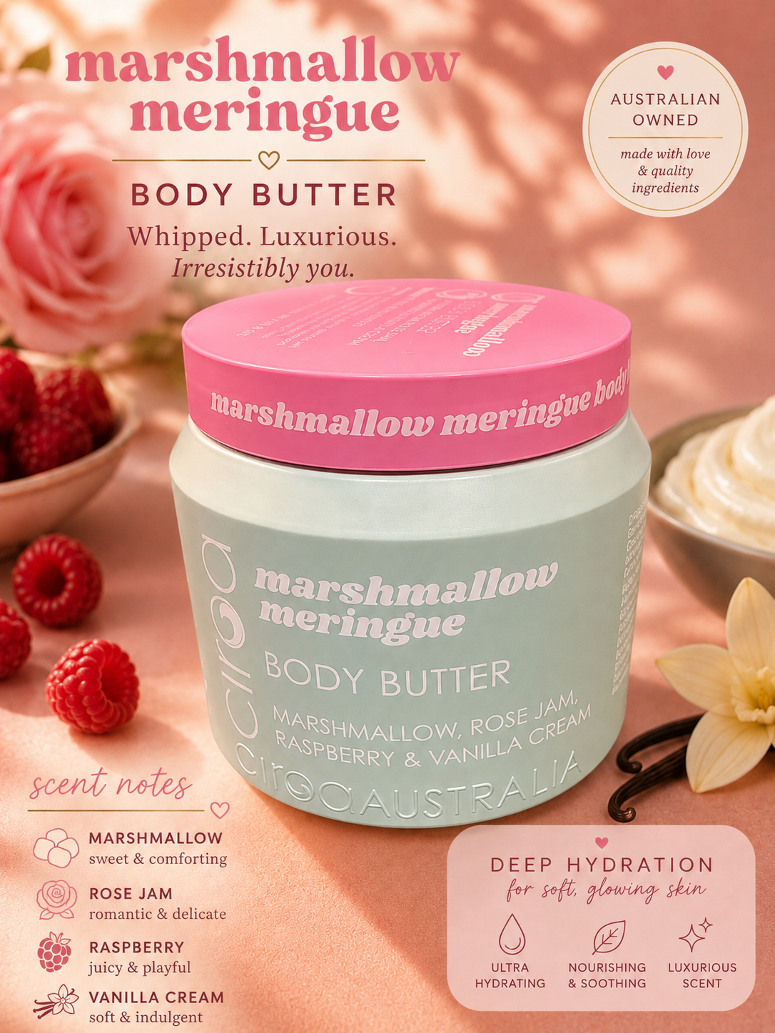 Ciroa Marshmallow Meringue Body Butter - 450g