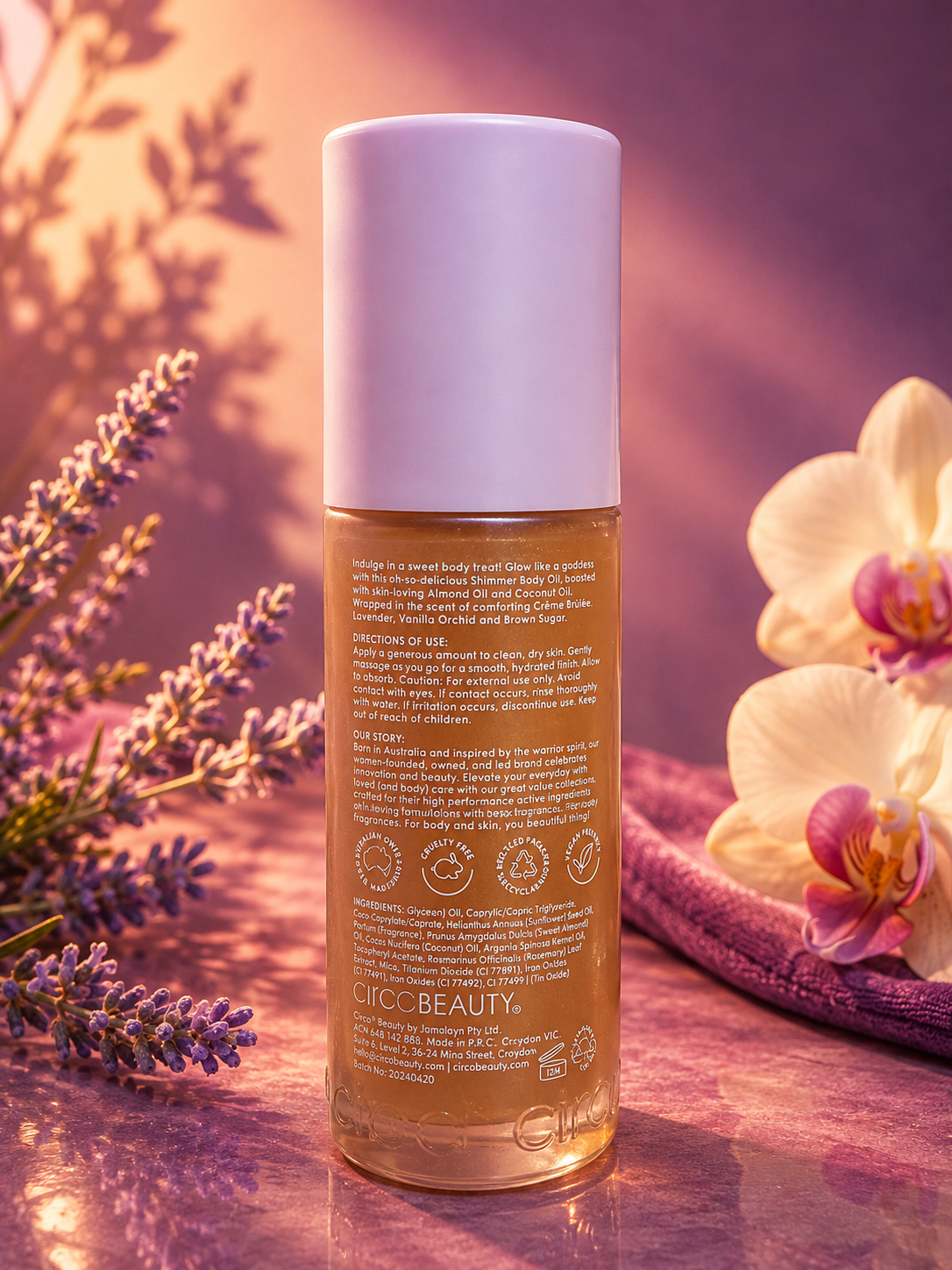 Ciroa Lavender Brûlée Body Oil - 100ml