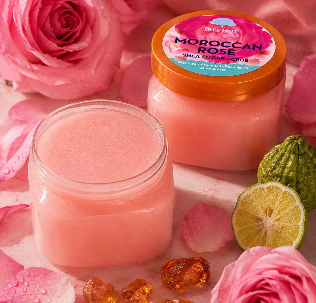 Tree Hut Mini Moroccan Rose Shea Sugar Scrub 156g