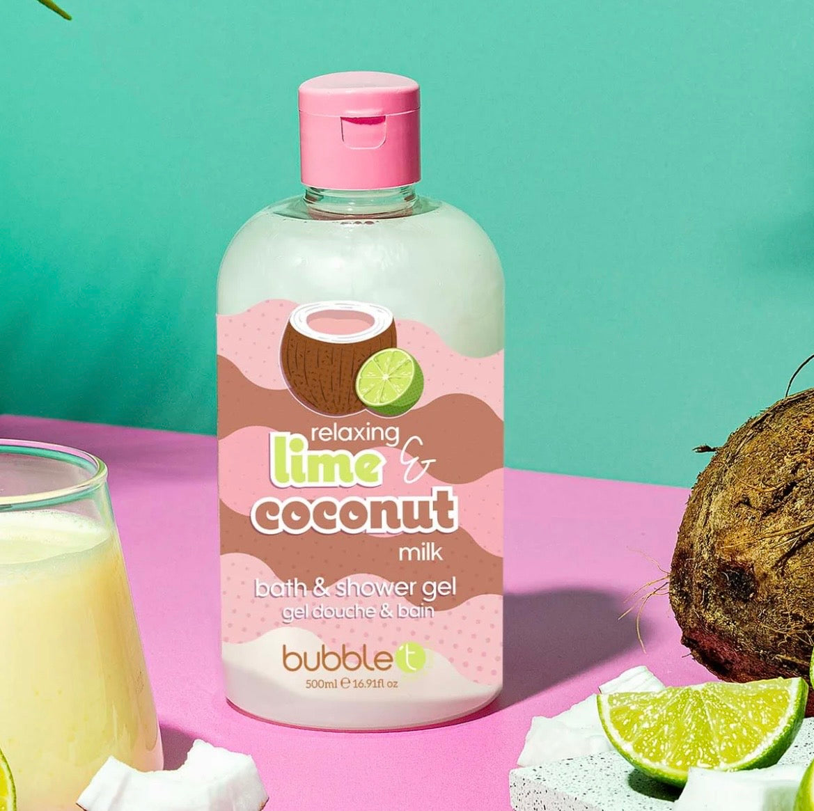 Bubble T Coconut & Lime Smoothie Body Wash - 500ml